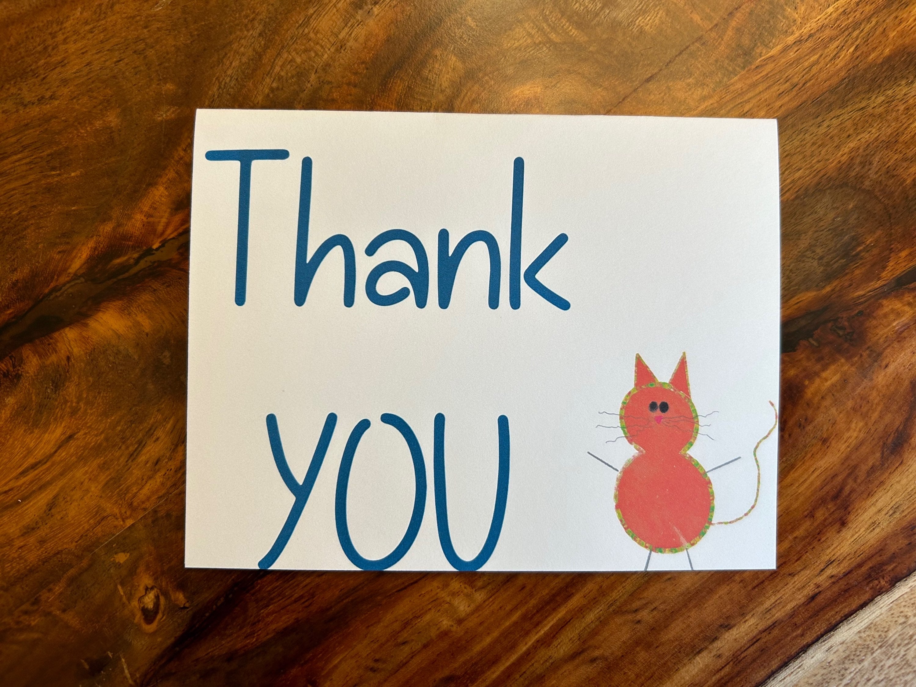 Thank You Cards Greeting Cards Blank Notes for Gift Friends Set of 6 & Envelopes image 1