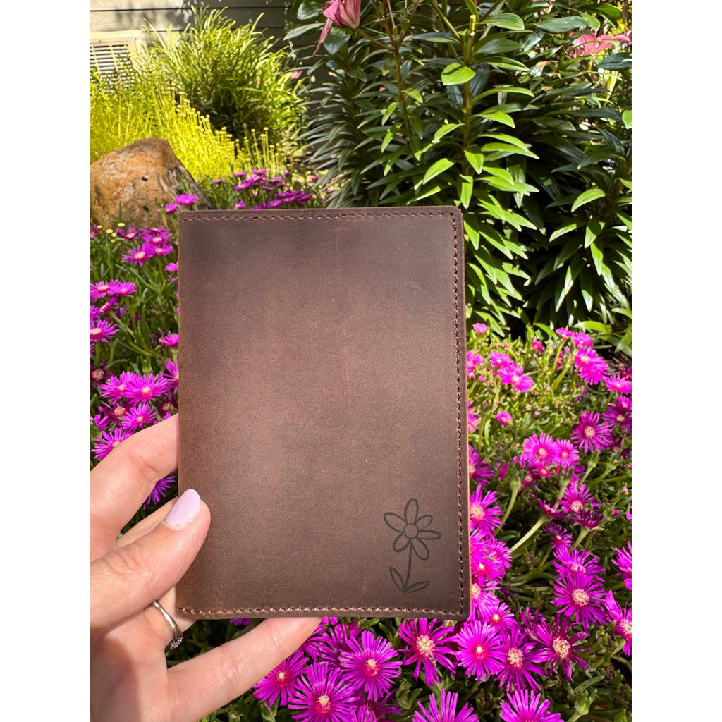 Genuine Leather Passport Holder ROOT BEER BROWN  Passport Wallet