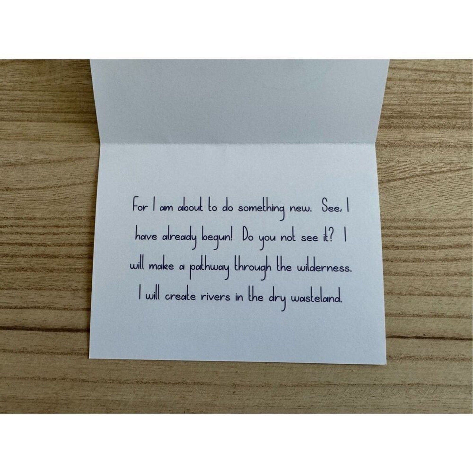 Greeting Cards Set of 4 Encouragement Gift Christian Bible Verse Custom Art