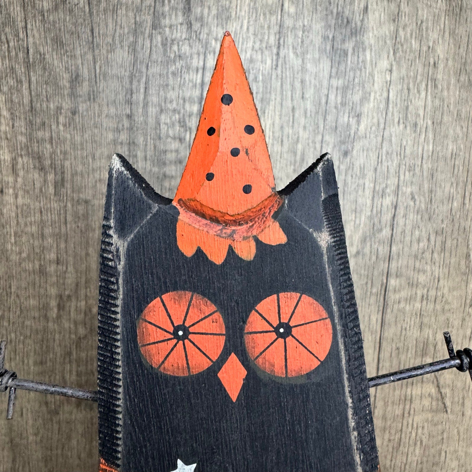 Rustic Halloween Home Decor Sitter Wood Owl Owls Fall Autumn FAST SHIP NEW