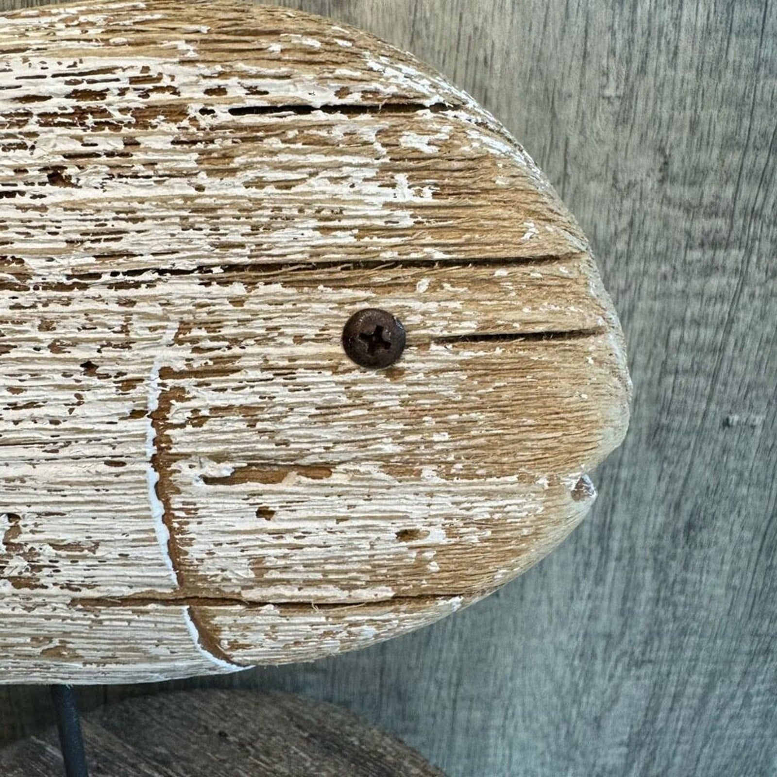 Rustic Fish Sitter Wood Home Decor Beach House FAST SHIP NEW