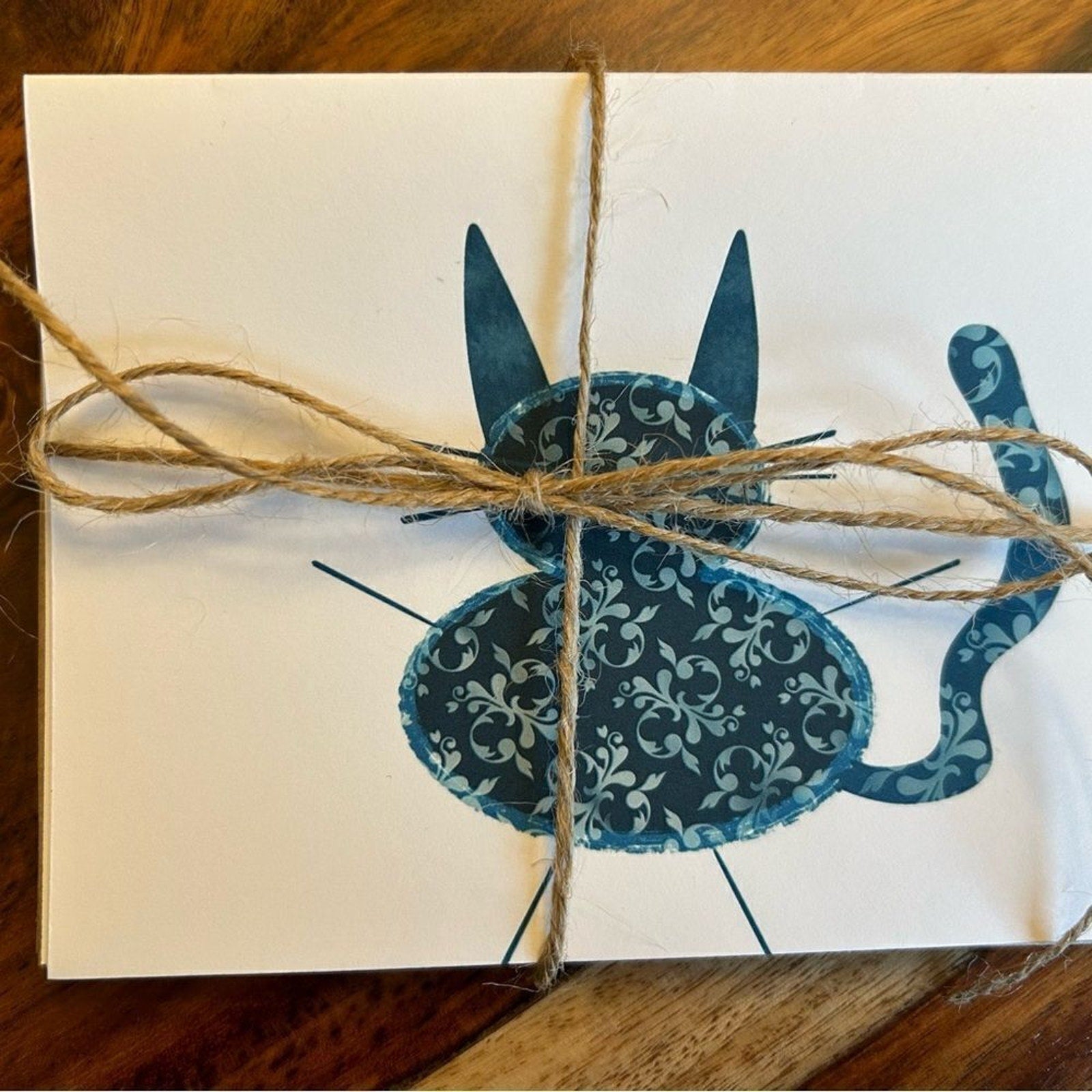 NWT Greeting Cards Blank Cards Cat Lover Blank Notes Set of 6 Handcrafted Cards