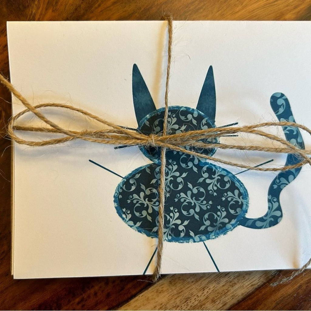 Greeting Cards Blank Cards Cat Lover Blank Notes Set of 6 Handcrafted Cards