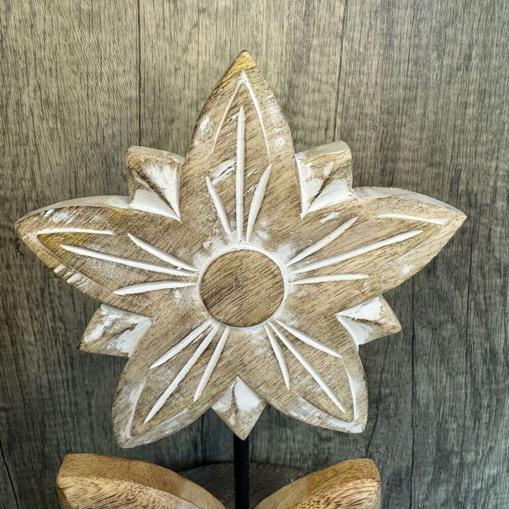 Rustic Wood Flower Home Decor NEW FAST SHIP
