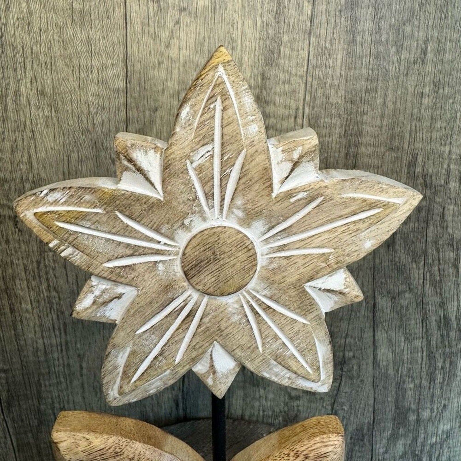 Rustic Wood Flower Home Decor NEW FAST SHIP