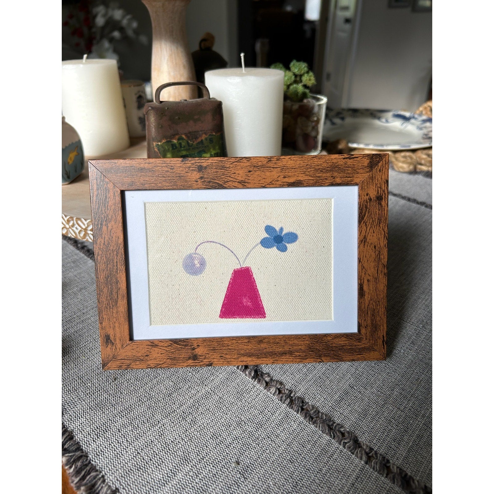 Mini Gallery Art 6 x 4 Original Wall Art Flower Vase West Hills Studio Canvas