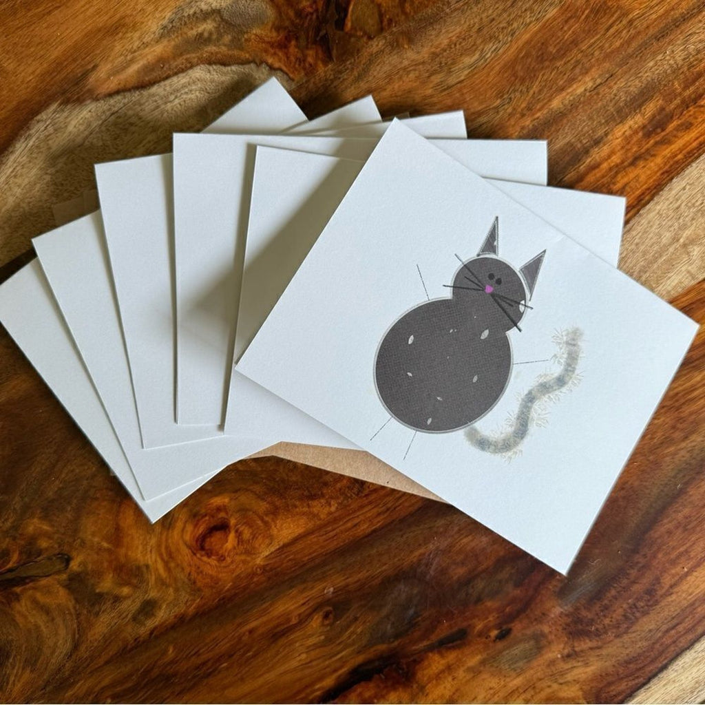 Greeting Cards Blank Cards for Cat Lovers 6 w/Envelopes Custom Designed Art