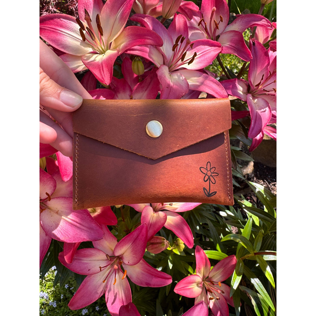 Genuine Leather Wallet  LIGHT BROWN Credit Card Holder Wallet NEW FAST SHIP