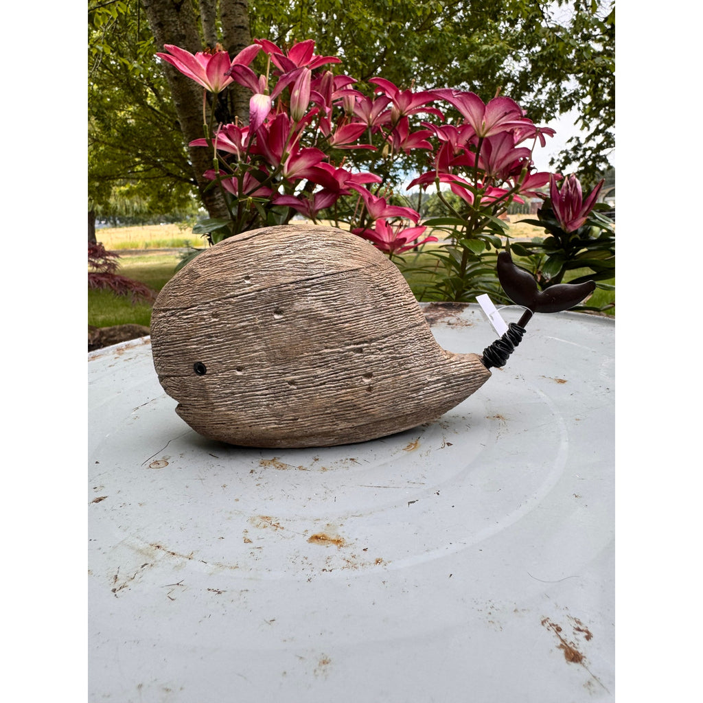 Rustic Mini Whale Sitter Set of 3 Wood Home Decor Beach House FAST SHIP NEW