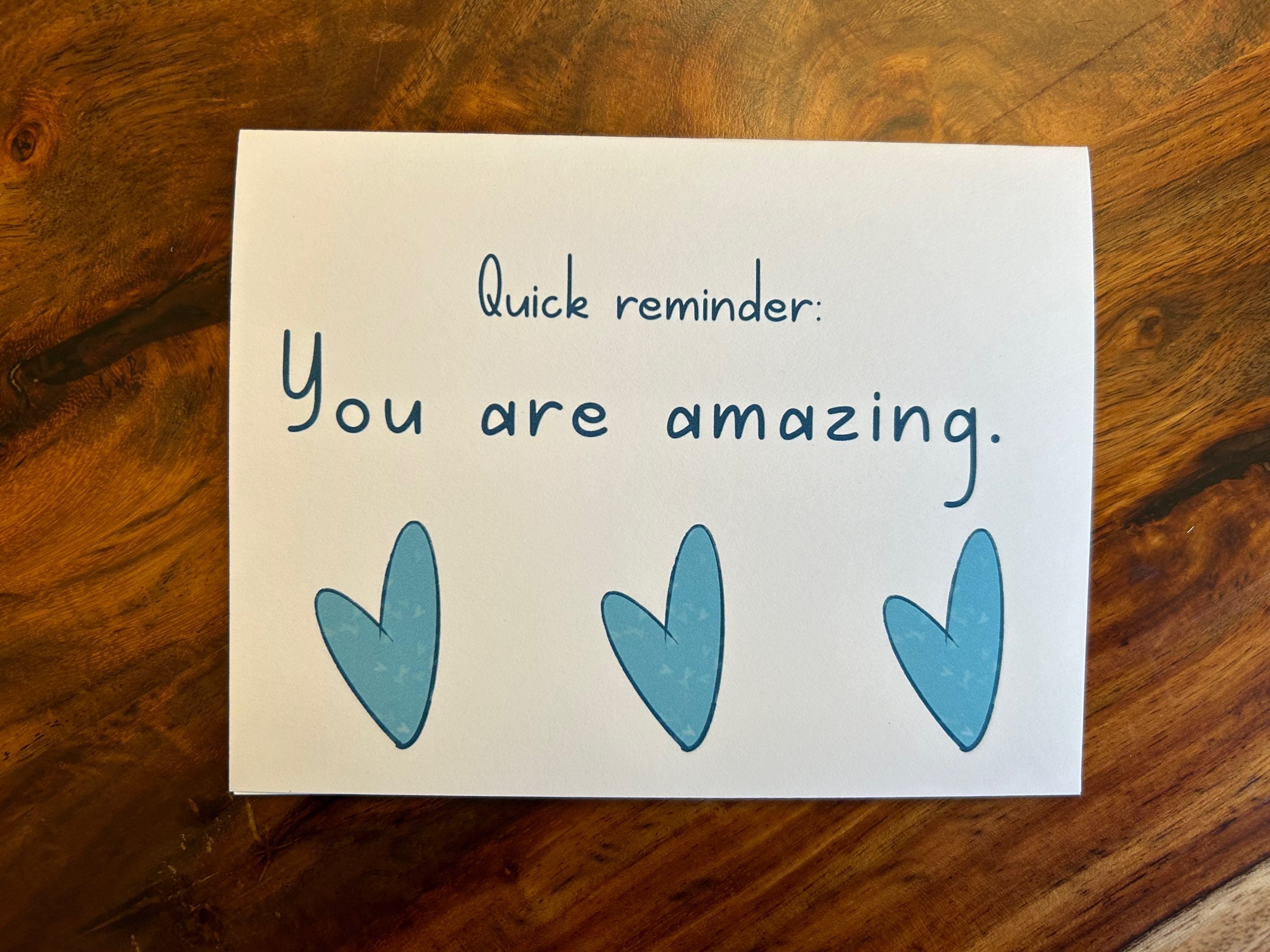 Encouragement Notes Gift for Friend Set of 6 w/Envelopes Custom Designed image 1