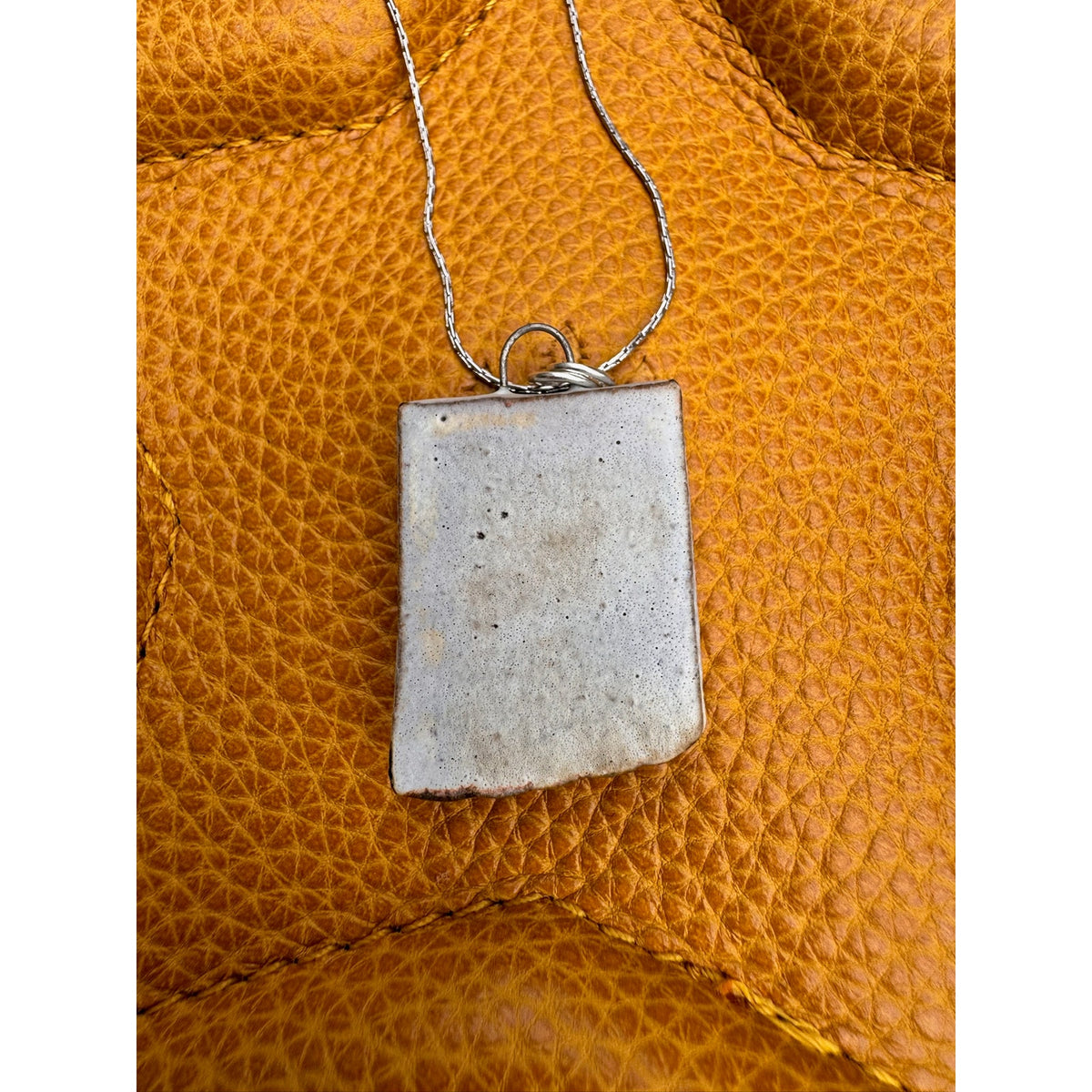 Kiln Fired Sunburst Boho Pendant Necklace Handcrafted Boho Necklace Jewelry