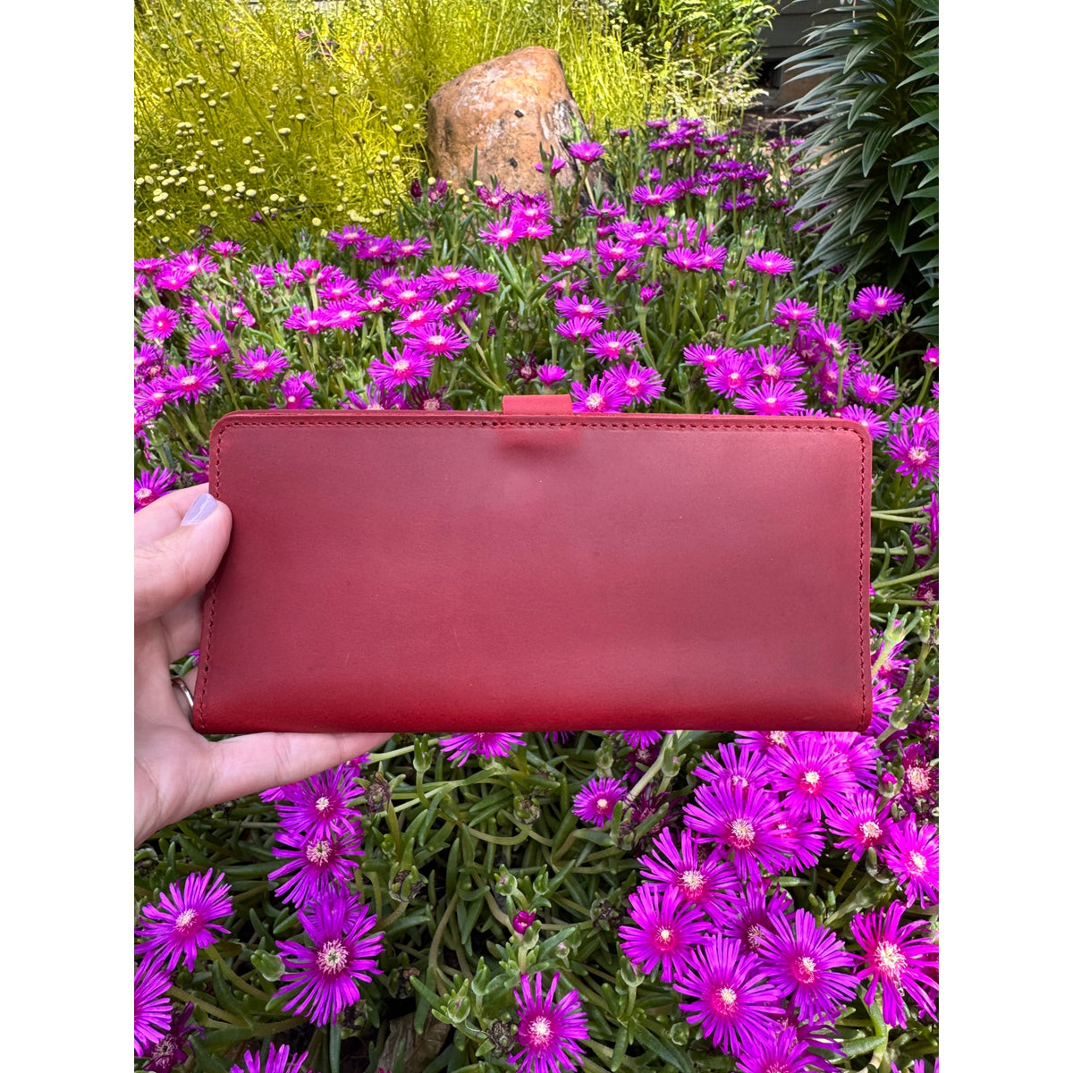 Genuine Leather Wallet RANGOON RED  Leather REAL LEATHER Wallet NEW FAST SHIP