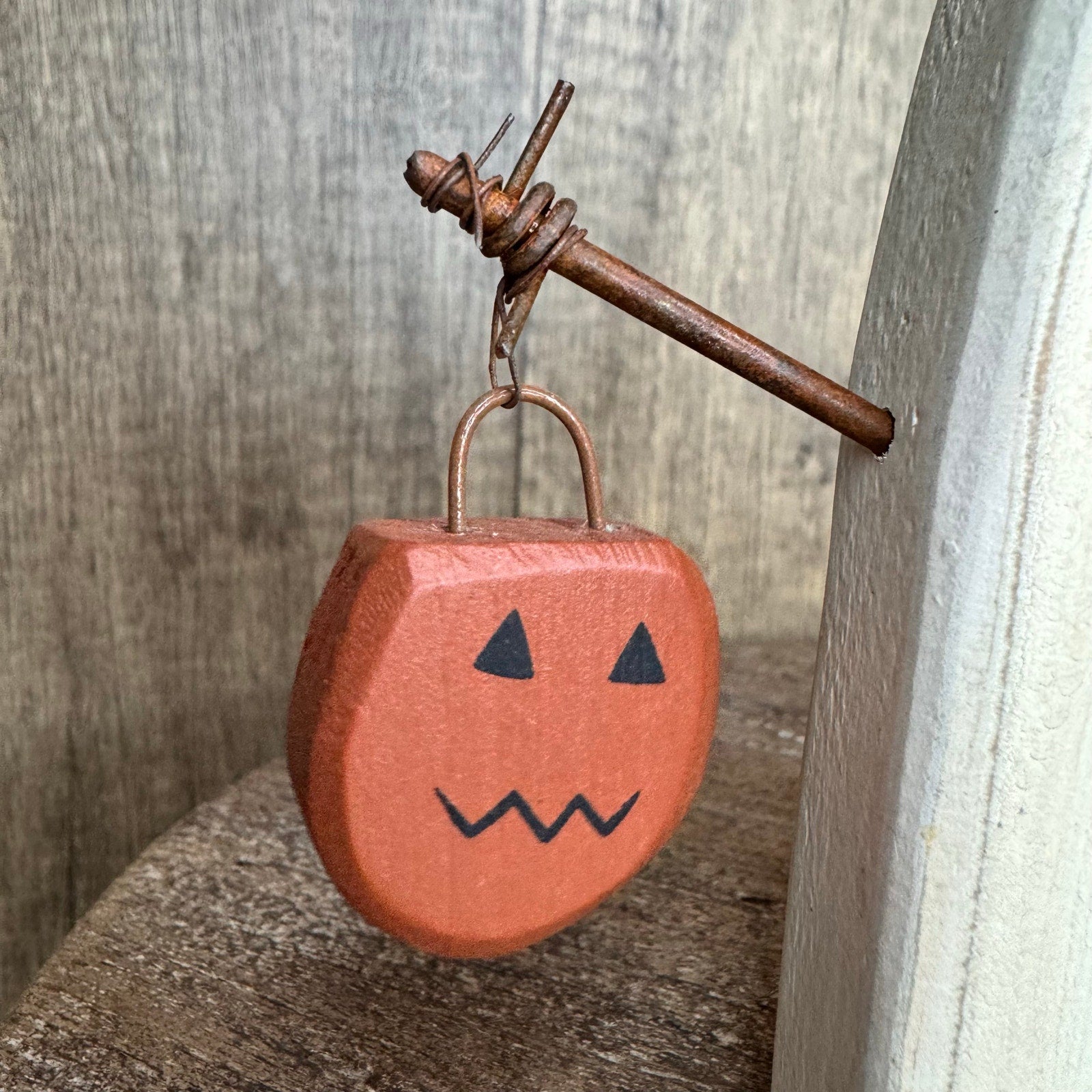 Rustic Halloween Home Decor Sitter Wood Ghost Fall Autumn FAST SHIP NEW