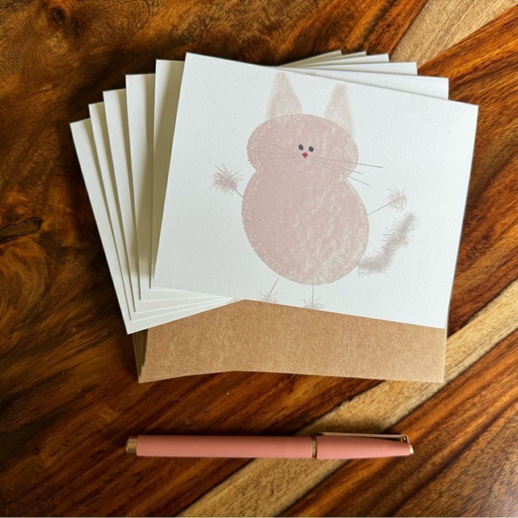 NWT Greeting Cards Thank You Notes for Cat Lovers 6 w/Envelopes Custom B…