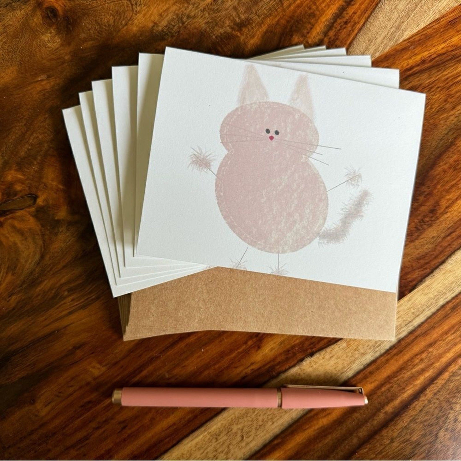 NWT Greeting Cards Thank You Notes for Cat Lovers 6 w/Envelopes Custom B…