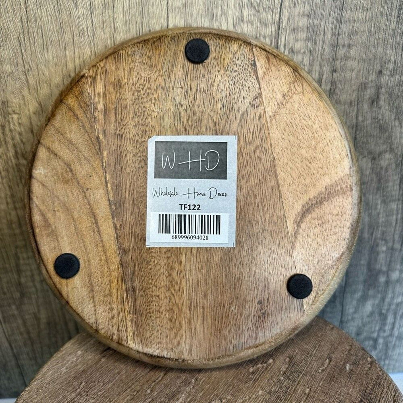 Rustic Candle Plate Mango Wood Plate Home Decor NEW FAST SHIP