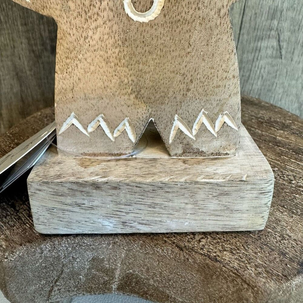 Rustic Gingerbread Wooden Christmas Holiday Decor  FAST SHIP NEW