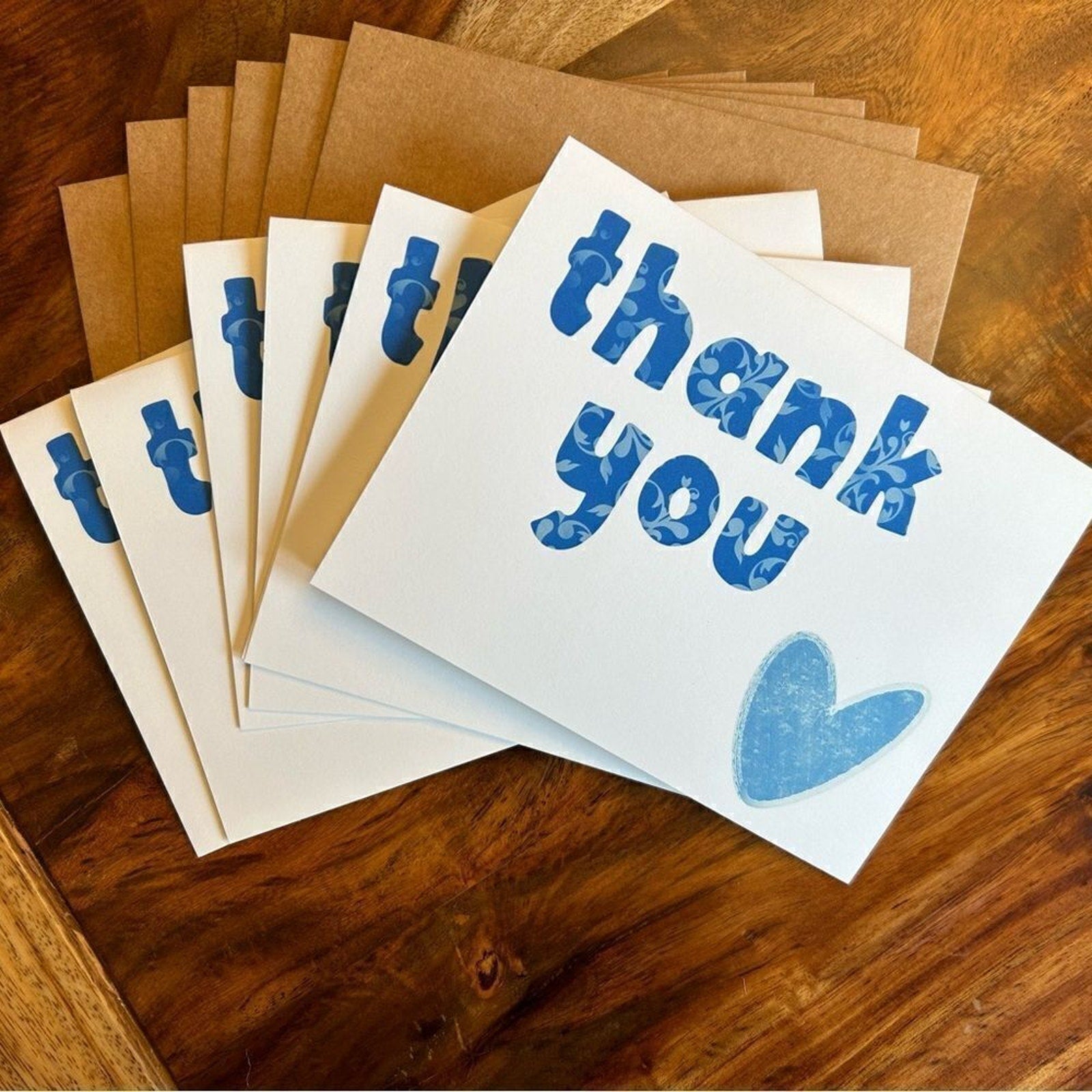 Greeting Cards Thank You Notes Gift For Her 6 w/Envelopes Custom Designed Art