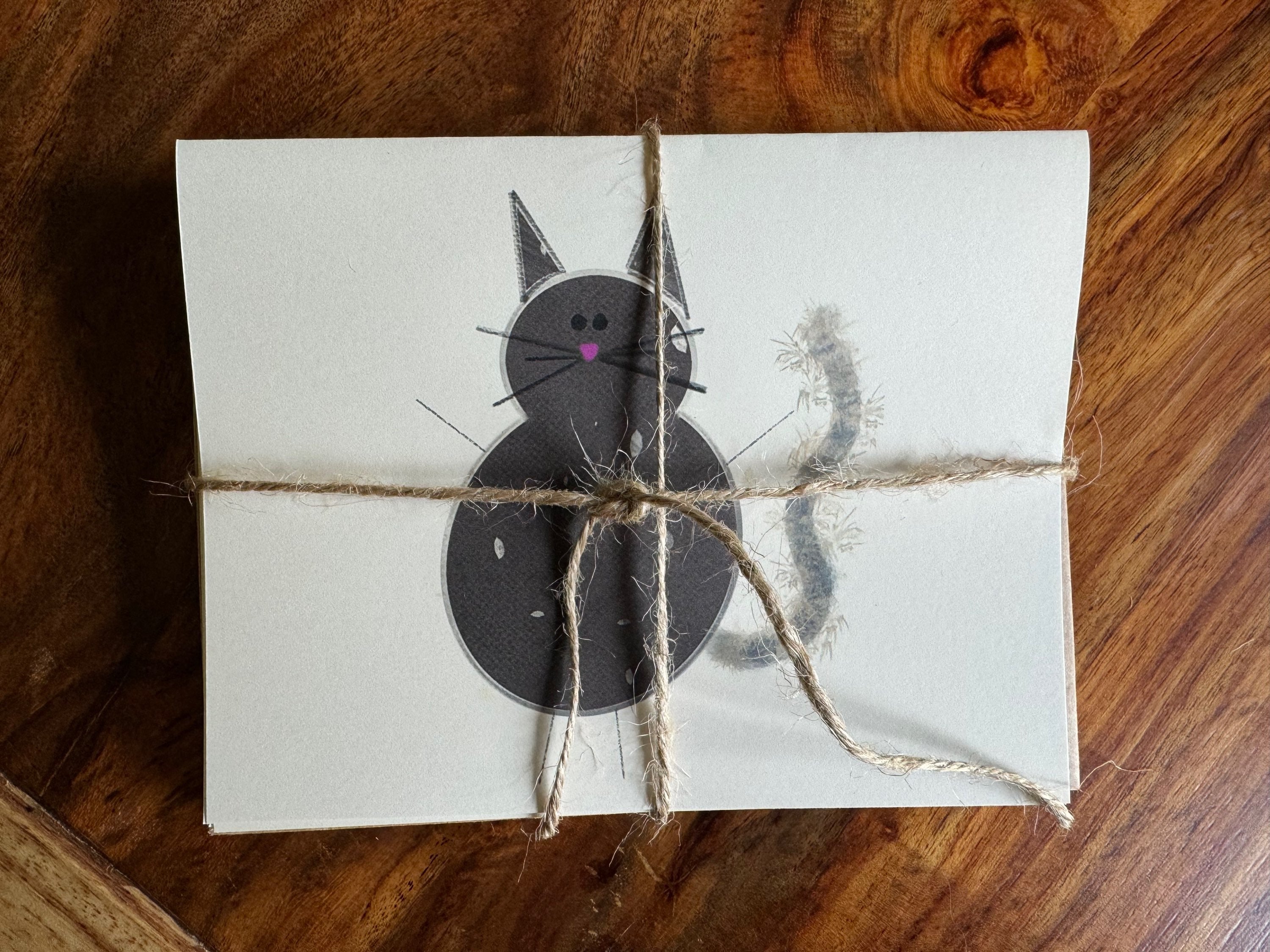 NWT Greeting Cards Blank Cards for Cat Lovers Set of 6 w/Envelopes Custom Made image 2