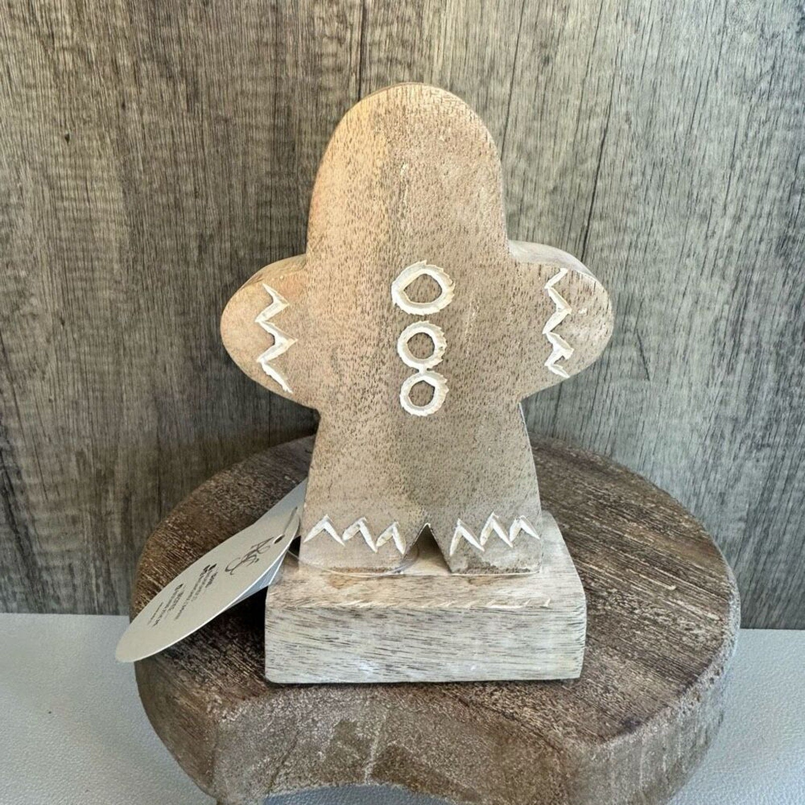 Rustic Gingerbread Wooden Christmas Holiday Decor  FAST SHIP NEW