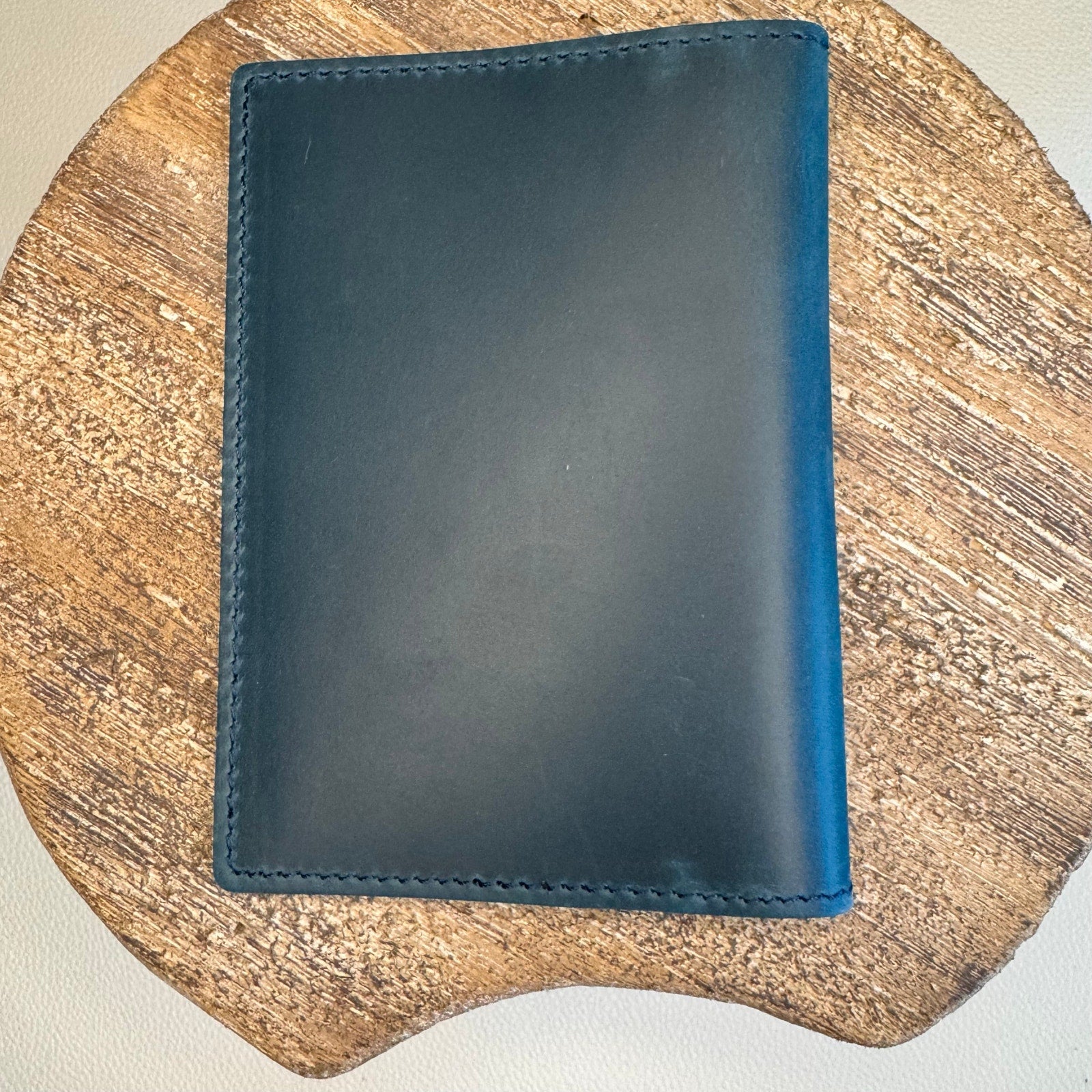 Genuine Leather Passport Holder OCEAN BLUE Passport Wallet NEW FAST SHIP