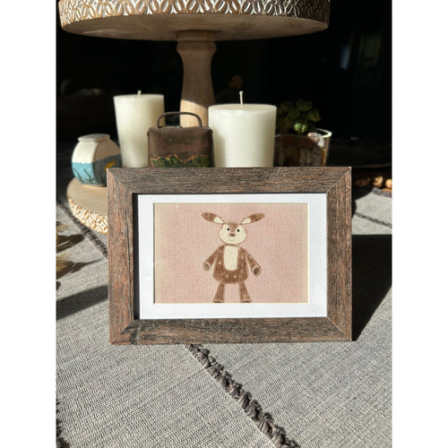 Baby Deer Fawn Mini Print Frame Original Desk Wall Art West Hills Studio 6 x 4