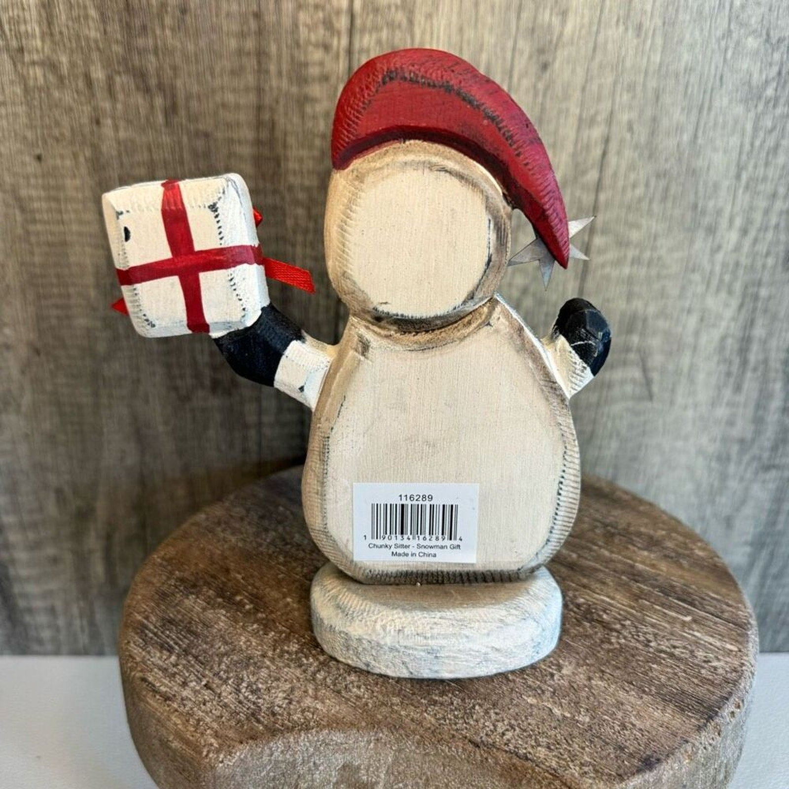 Rustic Snowman Wooden Christmas Holiday Decor  FAST SHIP NEW