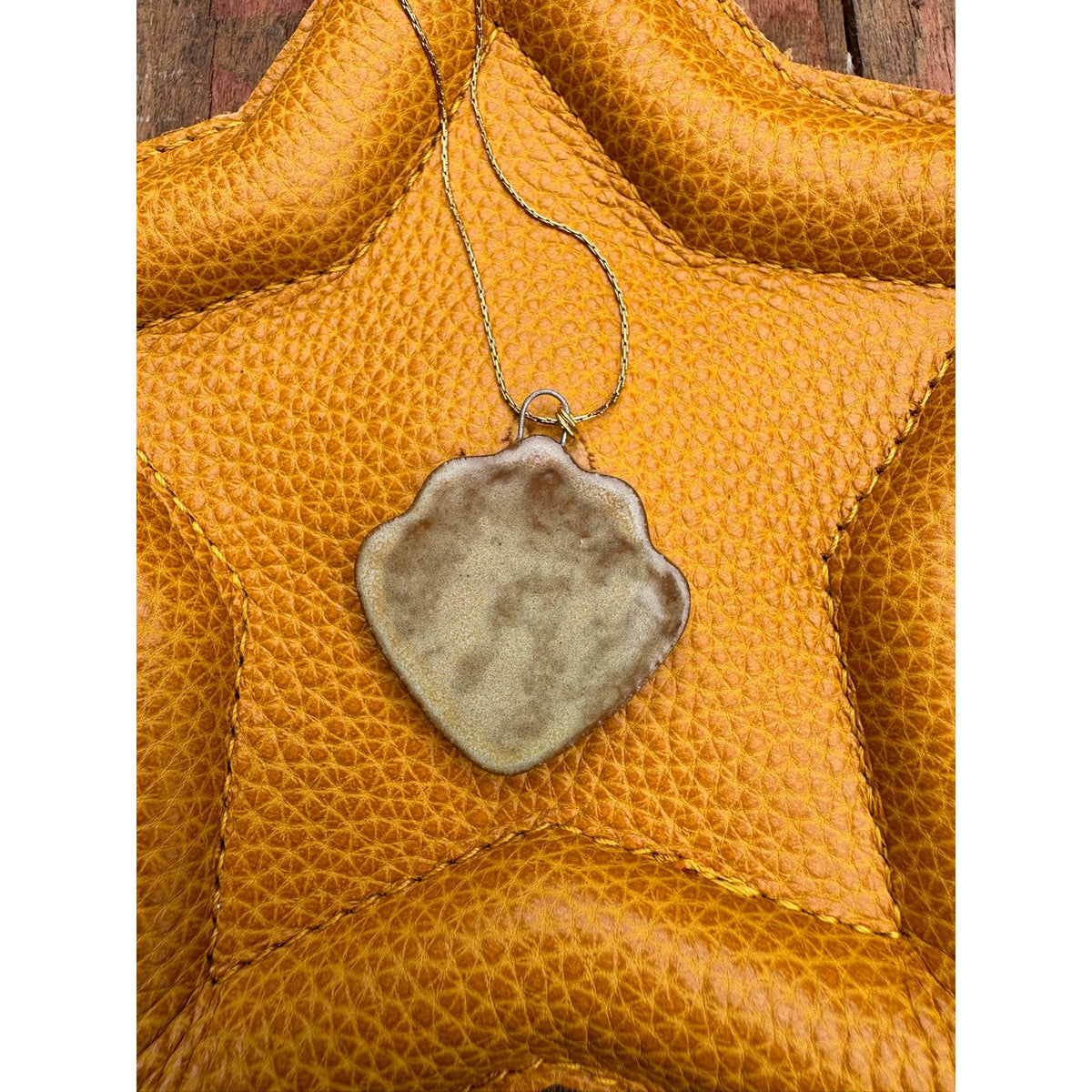 Daisy Ceramic Pendant Necklace Ceramic Kiln Fired Handcrafted Jewelry