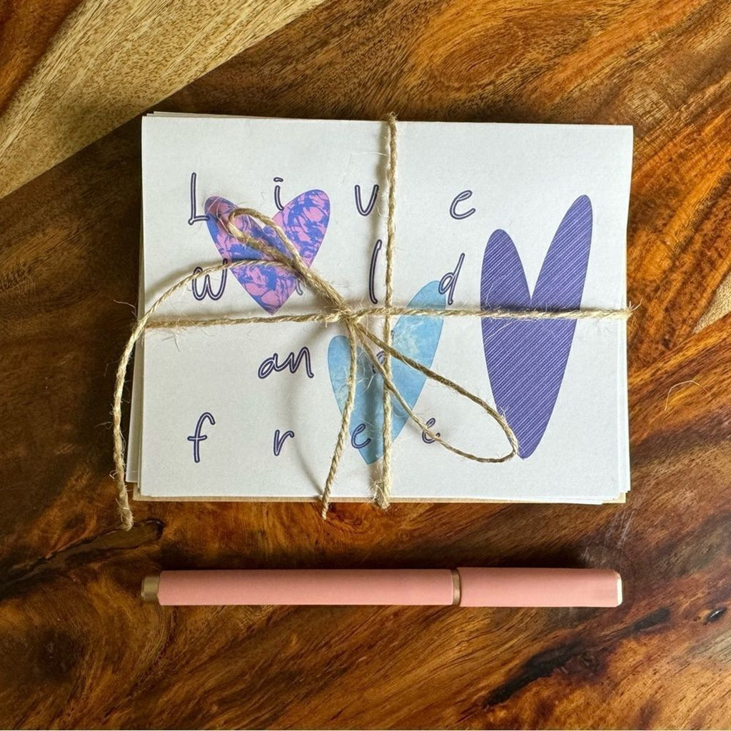 Copied - Greeting Cards Blank Notes Gift Idea for Friend 6 w/Envelopes Custom Art