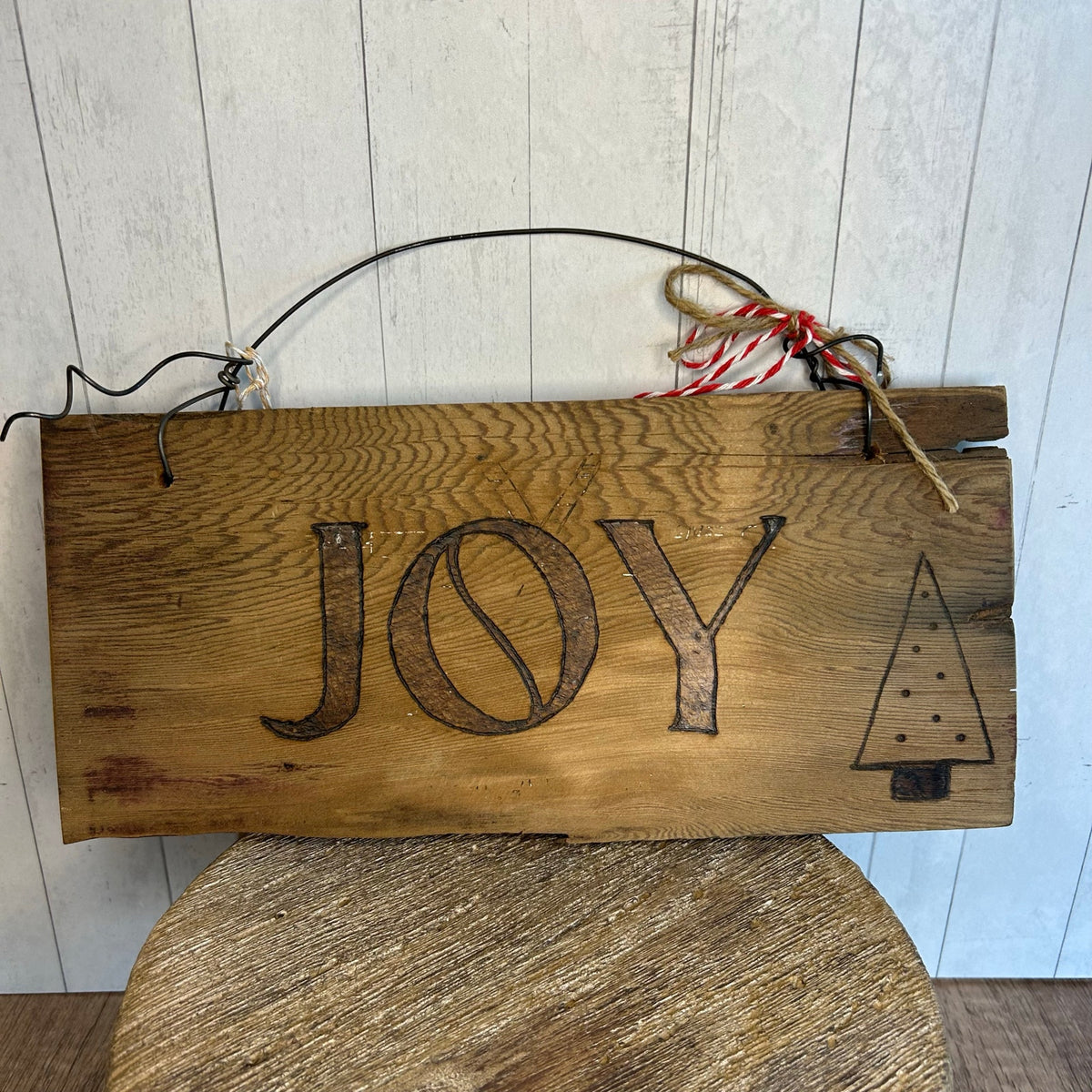 Christmas Holiday Art Wood Art Boho Home Decor NEW Gift Idea Artist Made Gift