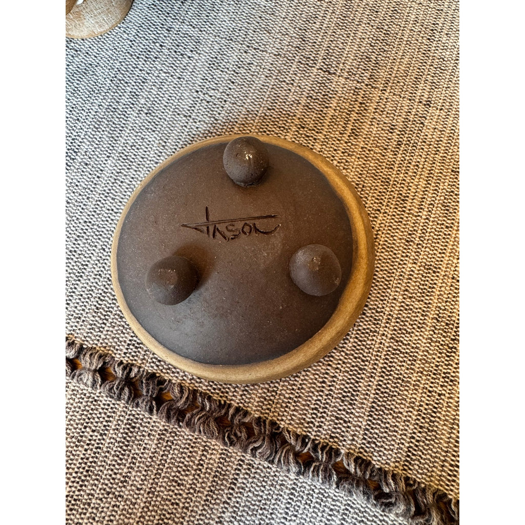 Rustic Trinket Pottery Bowl Salt Pepper Pinch Bowl Artisan Gift Trinket Dish