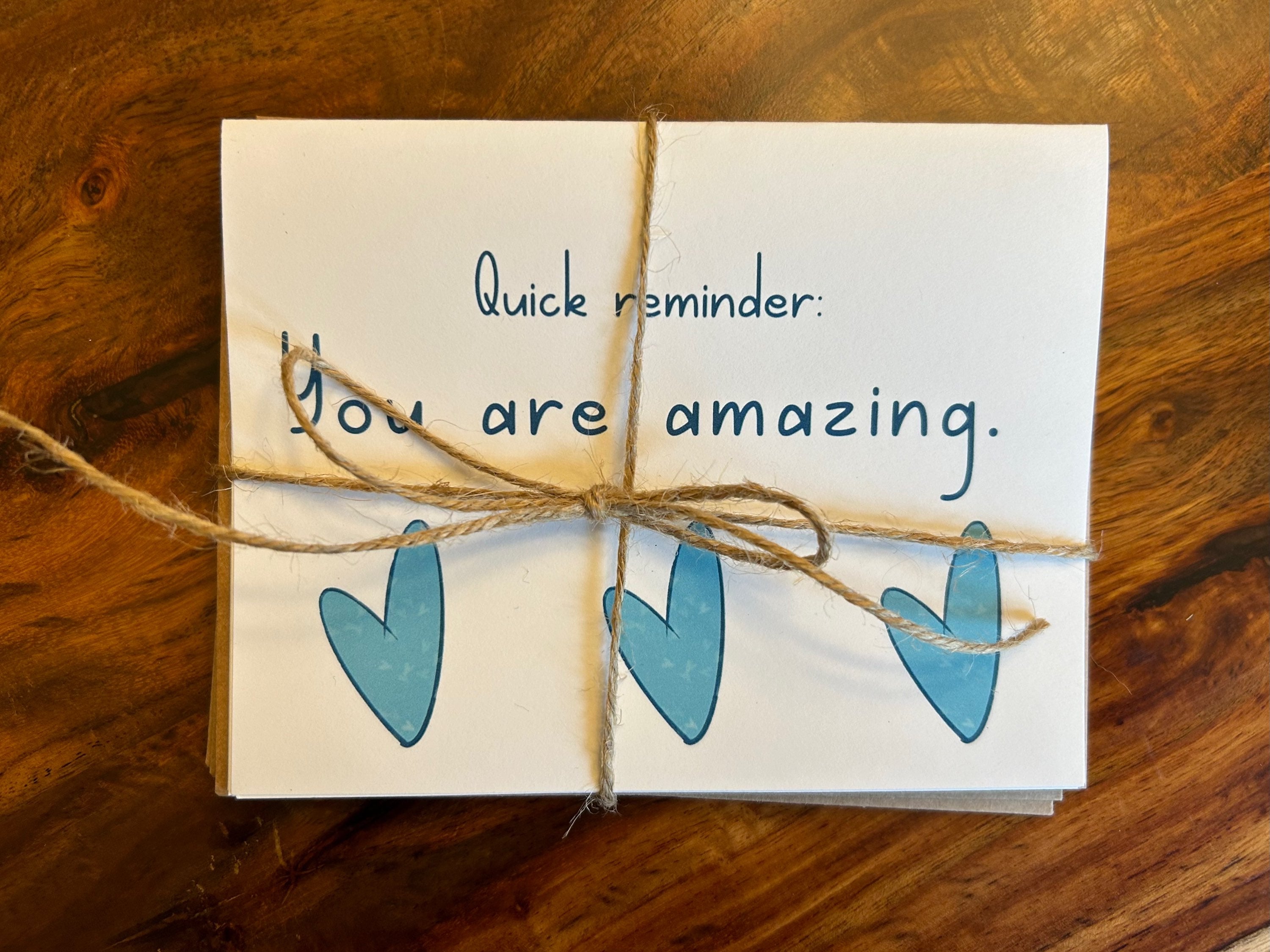 Encouragement Notes Gift for Friend Set of 6 w/Envelopes Custom Designed image 2