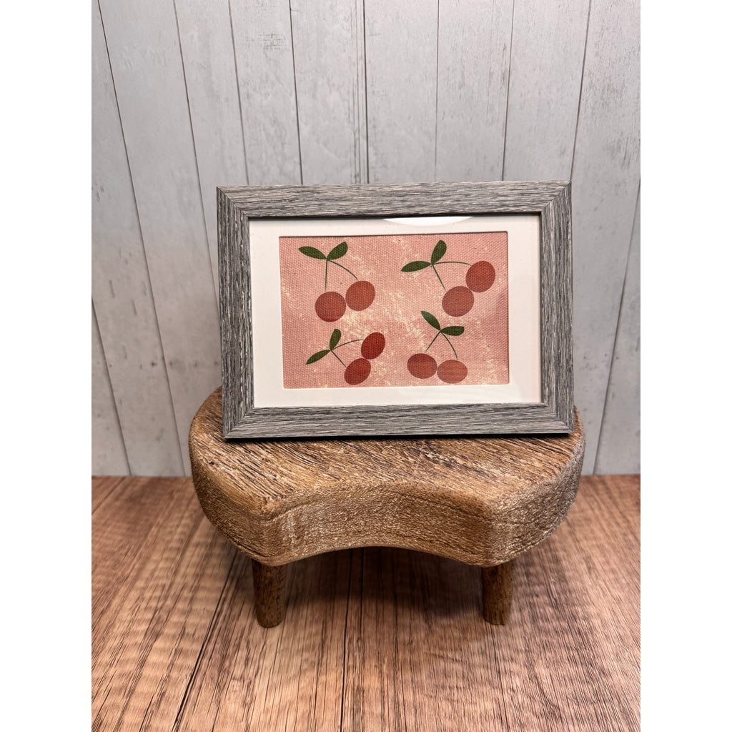Cherries Picture Frame 4 x 6 Original Art West Hills Studio Desk Photo Wall Art