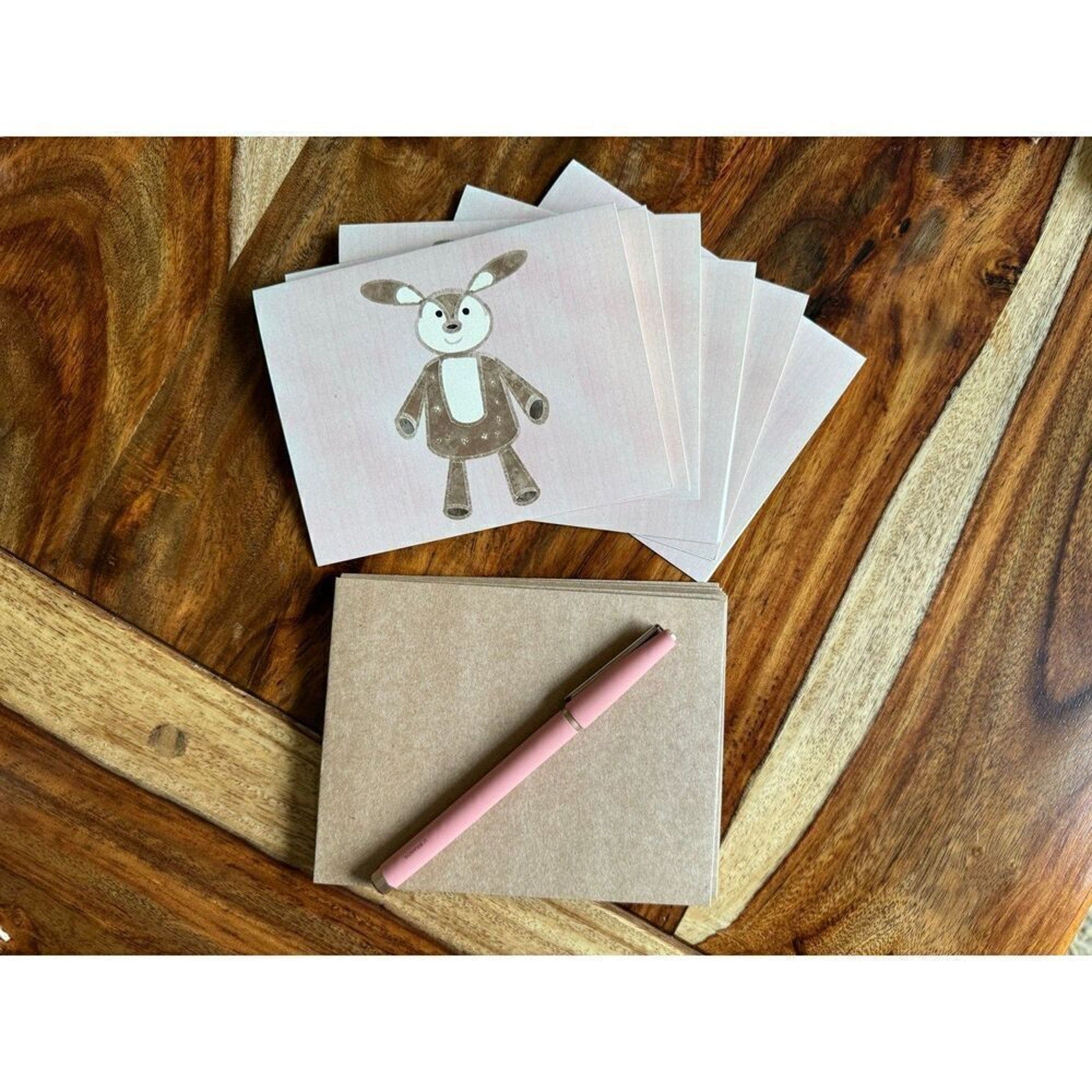 Cute Blank Cards Set of 6 w/Envelopes Greeting Cards Blank Notes Encouragement