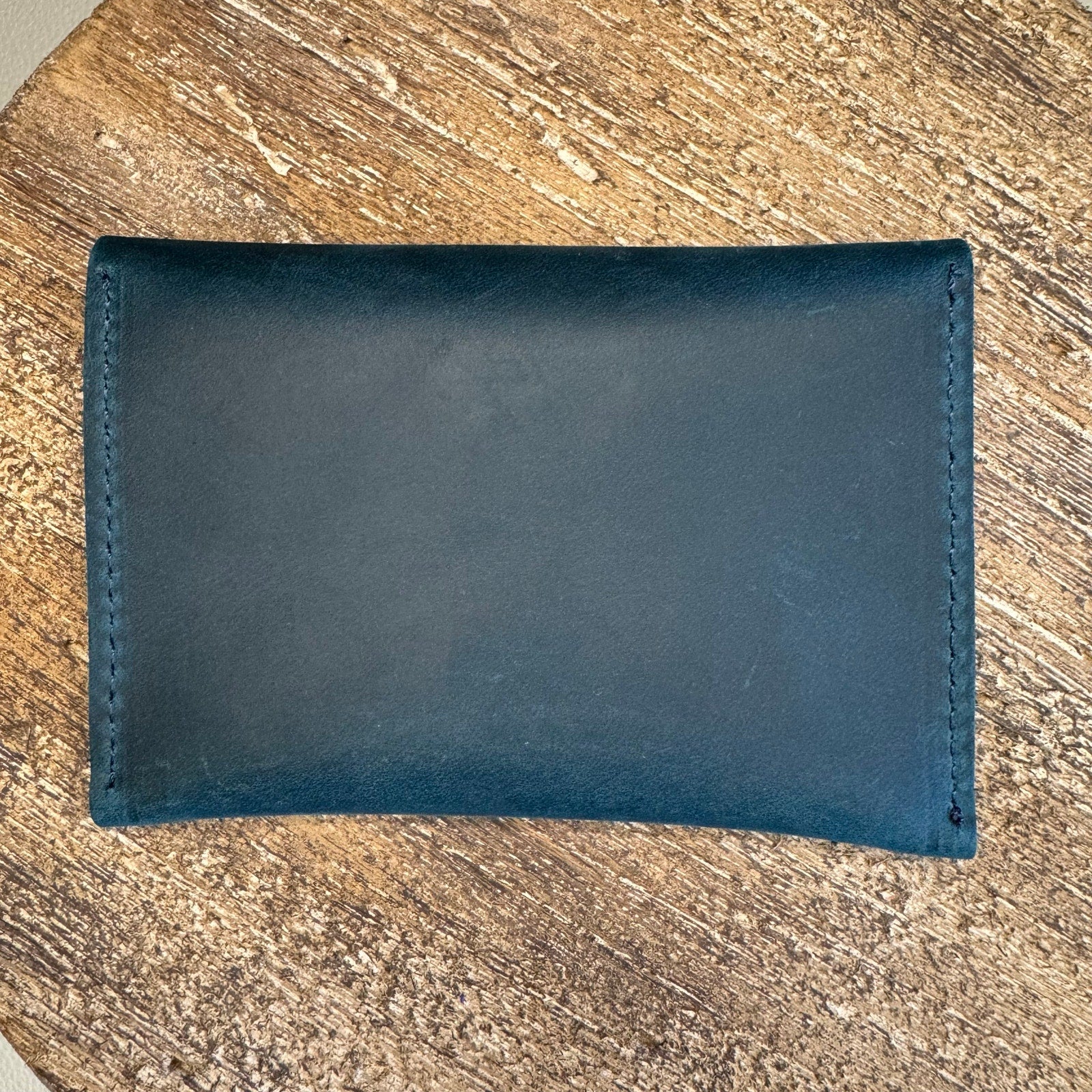 Genuine Leather Wallet OCEAN BLUE Credit Card Holder Wallet NEW FAST SHIP