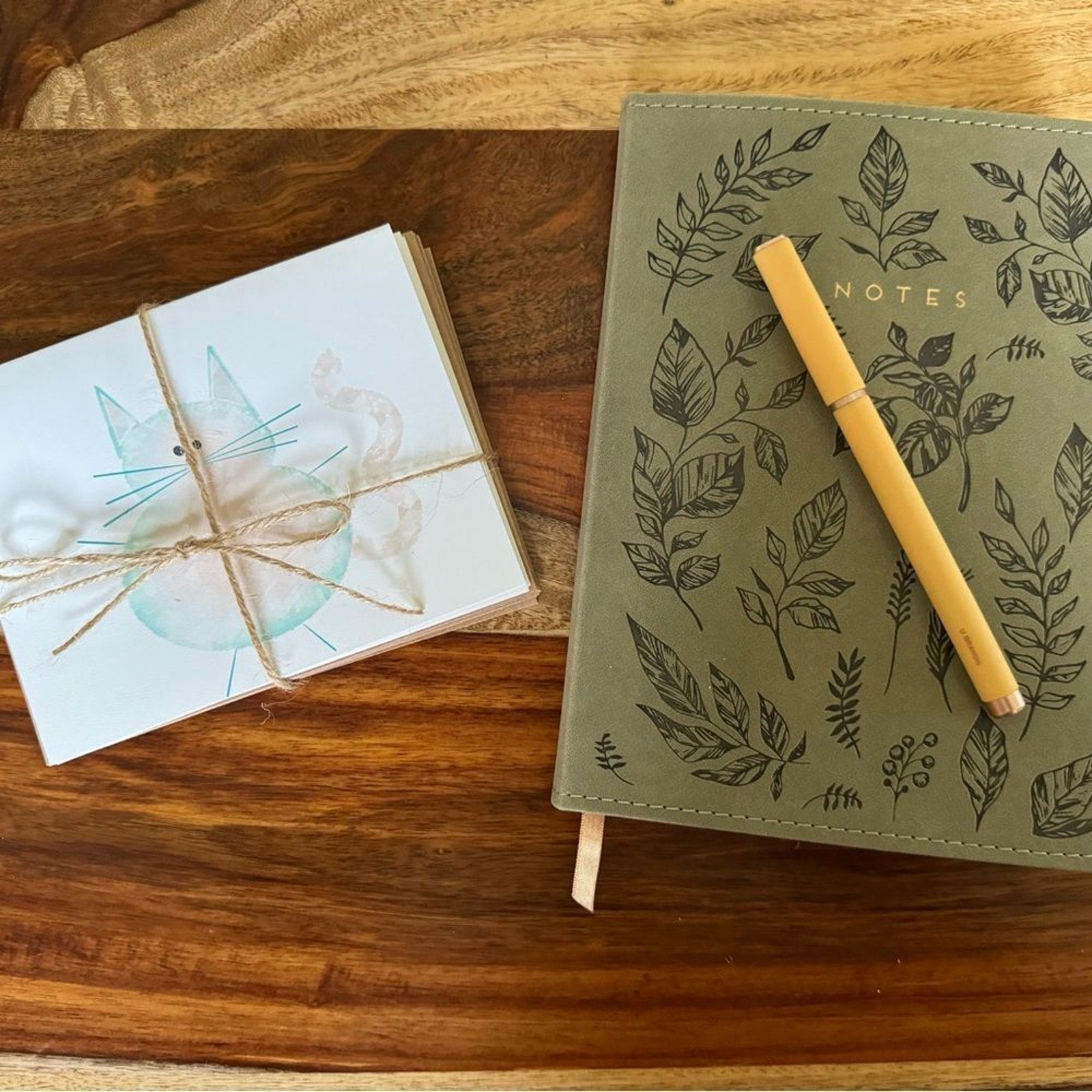 Greeting Cards Set of 6 Cat Lover Cards Stationery Custom Handcrafted Notes