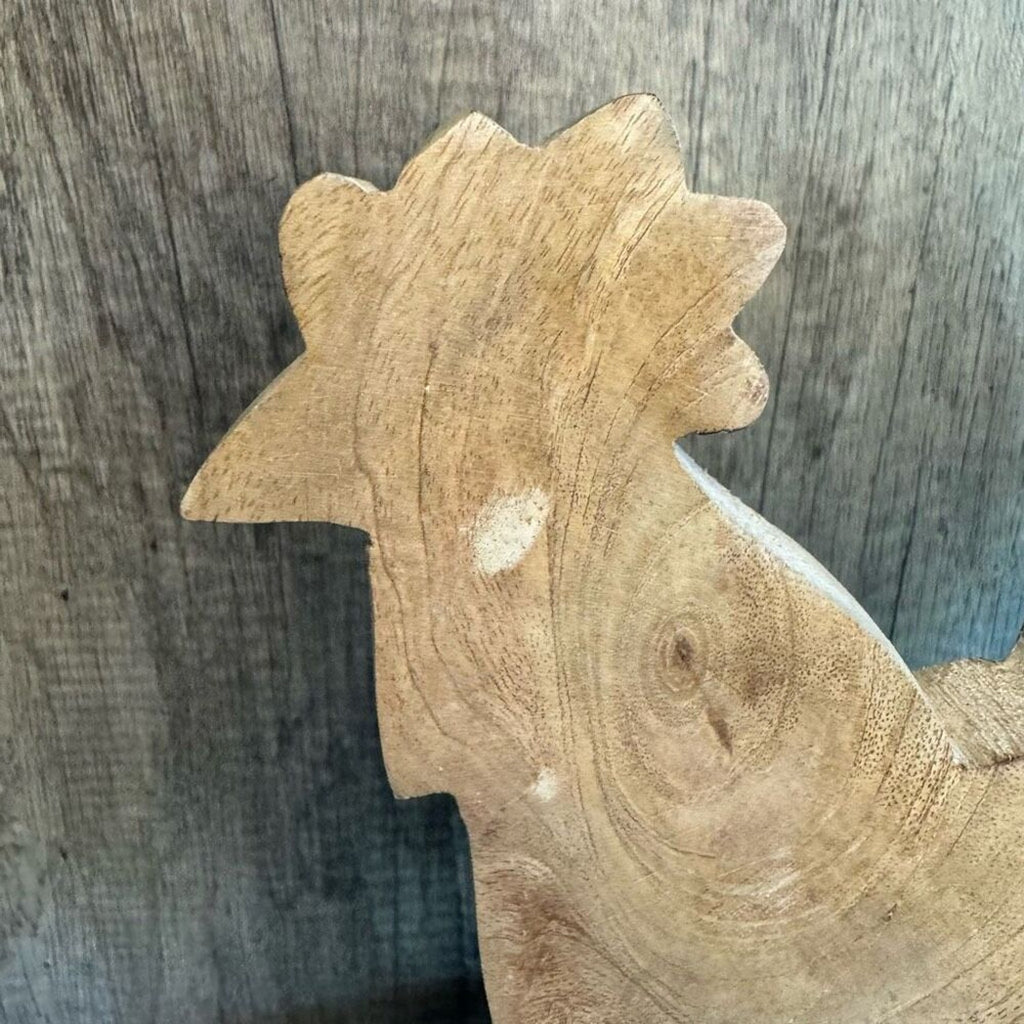 9 inch Rustic Wood Chicken Summer Home Decor Chickens Farmhouse FAST SHIP NEW