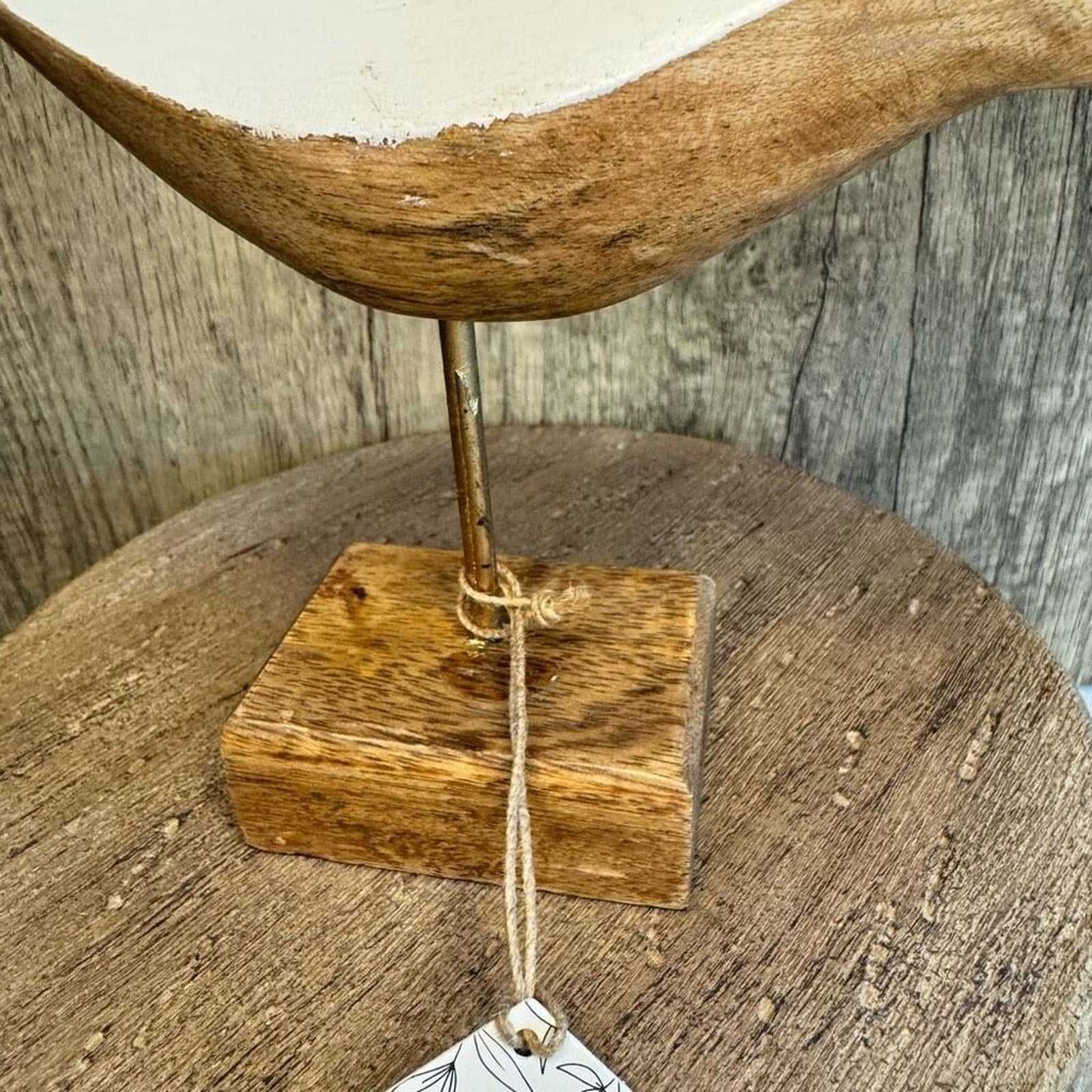 Rustic Wood Bird Sitter Home Decor NEW FAST SHIP