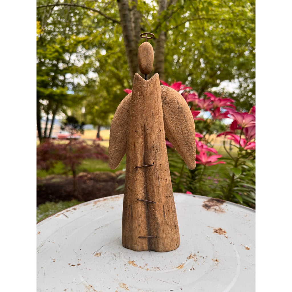Rustic Wood Angel Home Decor 11 inch Wood Angel Sitter Angels Christian