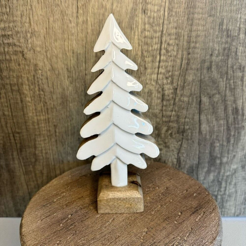 Rustic Christmas Tree Holiday Decor NEW FAST SHIP White Christmas Decor