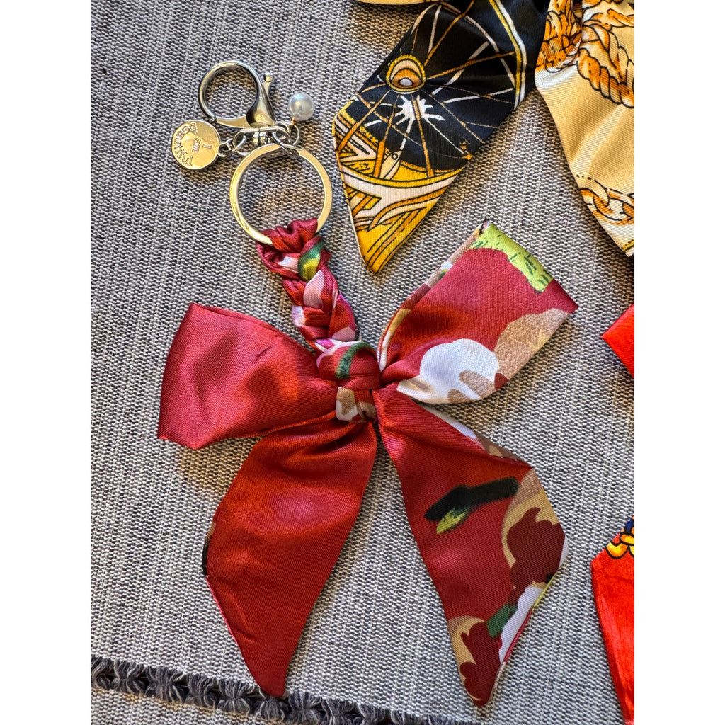 Set of 3 Bow Bag Charms Purse Charm Cute Bow Keychain Purse Accessory