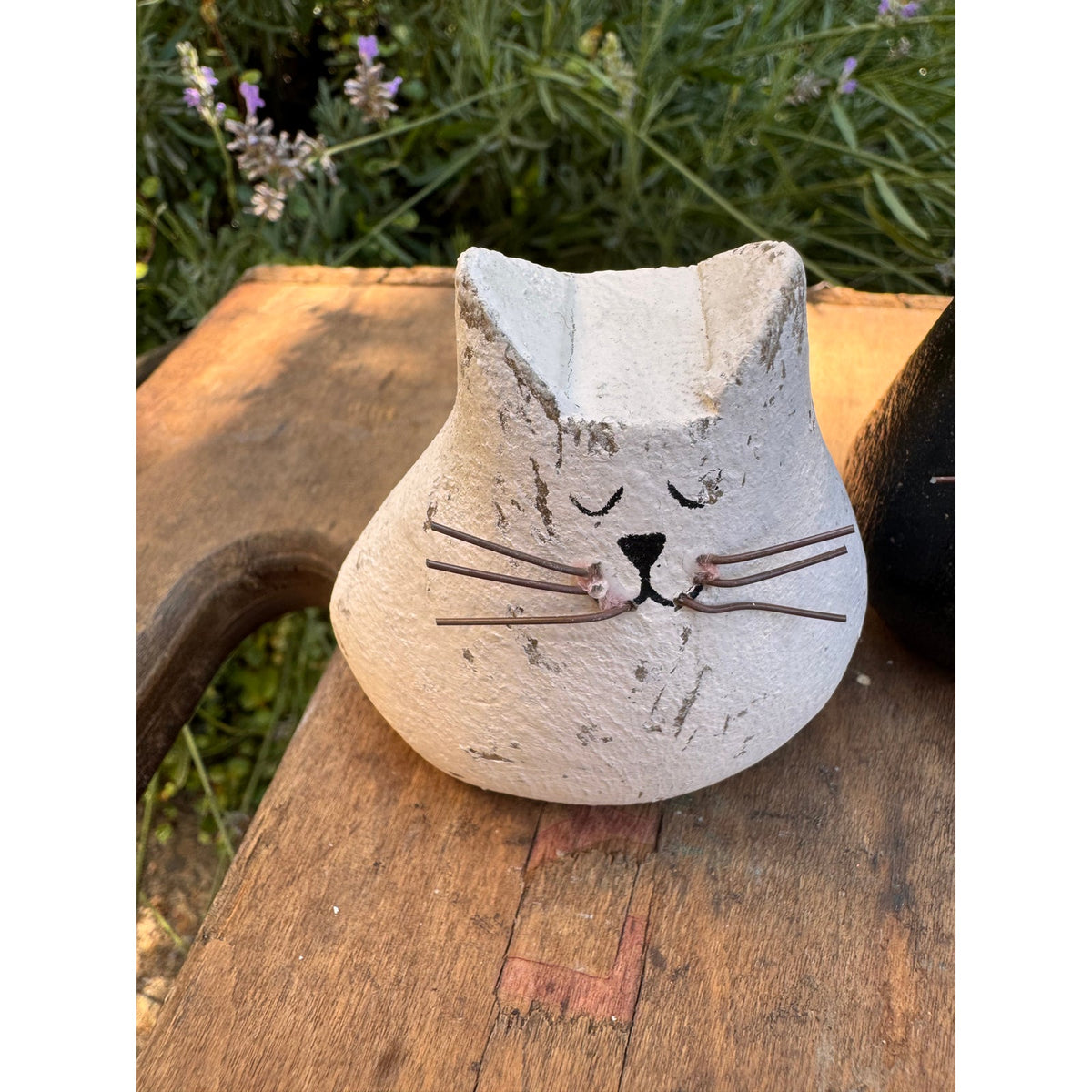 Rustic Mini Cat Set Wood Home Decor Cat Lover Gift FAST SHIP NEW 2.8 inch tall