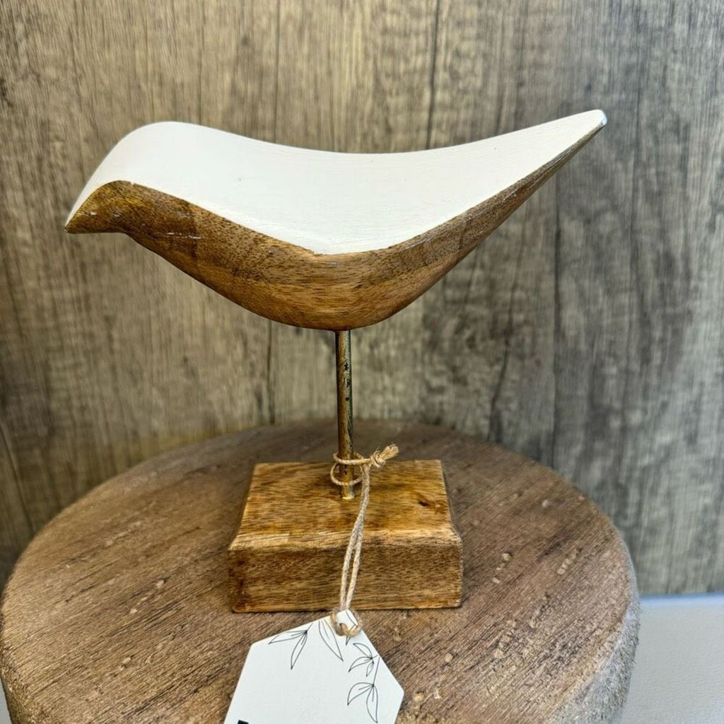 Rustic Wood Bird Sitter Home Decor NEW FAST SHIP